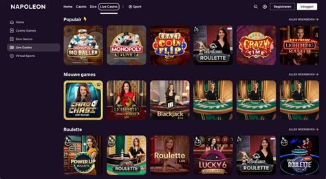 live casino napoleon games